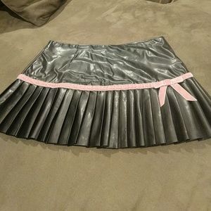 Black Pleather Skirt | Size S | NWT